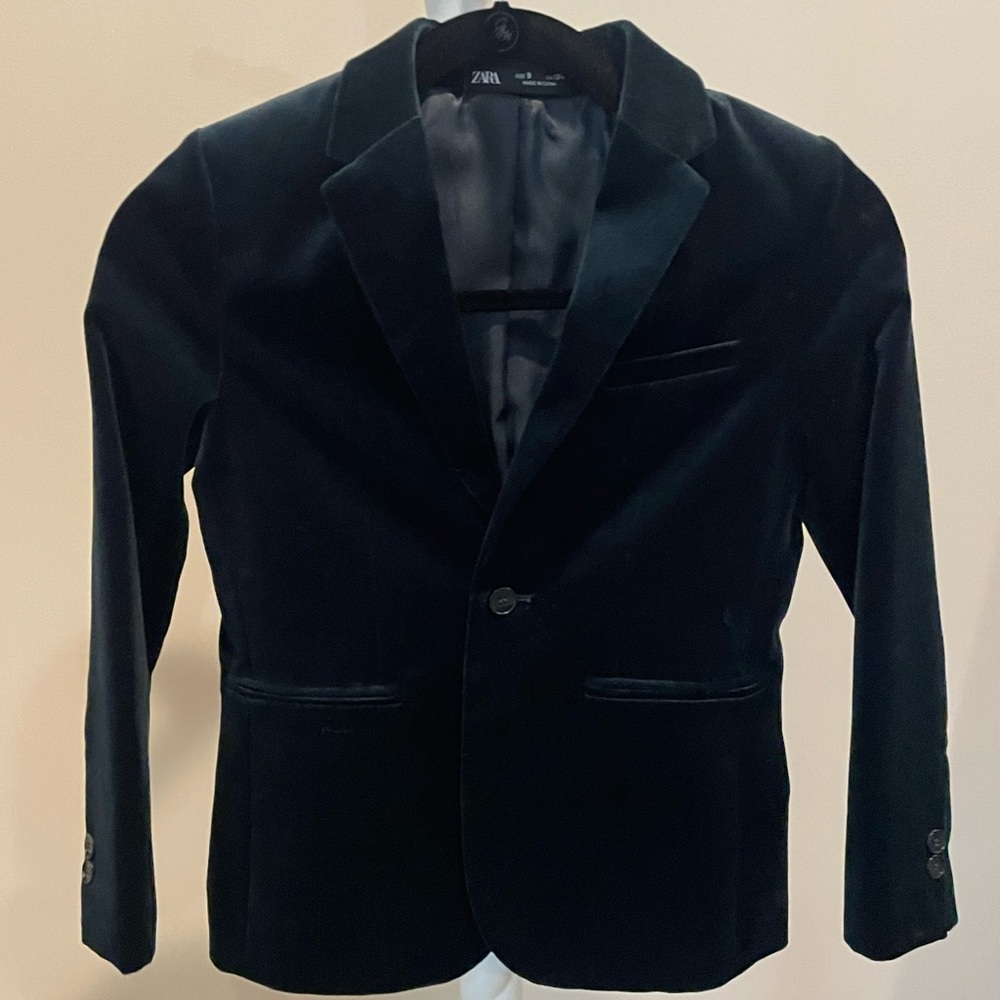 Zara Midnight Velvet Jacket